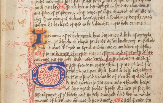 English Mystics: The Cloud of Unknowing