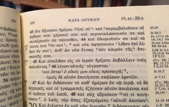 Biblical Greek Reading Week